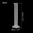 uxcell Plastic Graduated Cylinder, 25ml Measuring Cylinder, Science Test Tube Beakers, Single Metric Scale, Clear Hex Base Flask for Lab Home 3pcs...