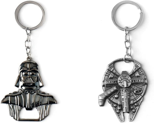 HEYu jewelry Star Wars Bottle Opener - Star Wars Keychain - Darth Vader Beer Bottle Opener Manual Alloy 2 PCS...