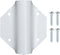 Side Mount Flag Pole Holder, Flag Bracket, Allows The Display of 1" flagpoles on to The Sides of doorways, White Powder Coated Steel, Side Mount W...