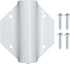 Side Mount Flag Pole Holder, Flag Bracket, Allows The Display of 1" flagpoles on to The Sides of doorways, White Powder Coated Steel, Side Mount W...
