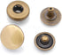 CRAFTMEMORE 50 Sets Antique Brass Snap Buttons S-Spring Socket Popper Fasteners for Jacket Bag Closures VT1 (8mm (0.31"))...