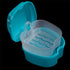 Coolrunner Denture Case, Denture Cup with Strainer, Denture Bath Box False Teeth Storage Box with Basket Net Container Holder for Travel, Retainer...