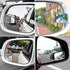 Blind Spot Mirror, Amfor HD Glass Convex Lens Frameless Adjustable Blind Spot Mirror for All Universal Vehicles Car Stick-on Design (2 PCS) (Recta...