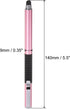 MECCANIXITY 2 in 1 Stylus Pens for Touch Screens Universal Capacitive Stylus Pen with 4 Fiber & 2 Disc Tip for Tablets Cell Phones Laptops, Pink...