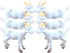 NUOBESTY Mini Goat Figurines 6pcs Plastic Realistic White Goat Animals Simulated Small Lambs Action Models Tiny Farm Sheep Figures Learning Educat...