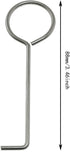 Maxmoral 4pcs Drain Key Stainless Steel Lifting Hook for Linear Floor Shower Drain Wetroom Gutter Drain Grate Daily Clean...