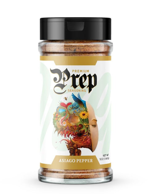 Underground Bio Labs | Prep By Jefe Premium Seasoning | Low Sugar/Sodium | MSG/Gluten Free | 7 Mouthwatering Flavors (5oz) (Asiago Pepper)...