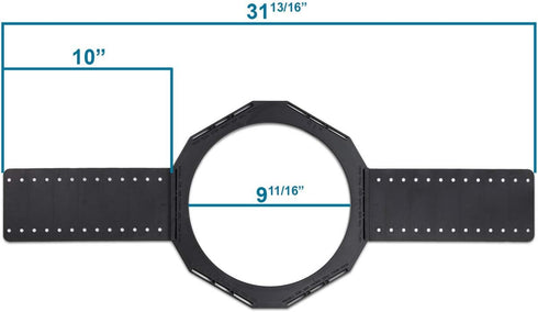 HTD New-Construction, Rough-in Speaker Bracket BRX-R80 Round Hole (9 11/16") for Speaker Models HDX-R80 and SDX-R80...