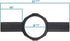 HTD New-Construction, Rough-in Speaker Bracket BRX-R80 Round Hole (9 11/16") for Speaker Models HDX-R80 and SDX-R80...