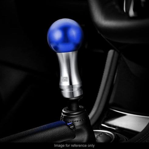 J2 Engineering J2-SK-010-BL 2-Piece Ball Teardrop Style Aluminum 6-Speed Manual Transmission Shift Knob with Thread Adapters Fits M8 M10 M12,Blue/...