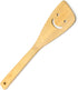 2-Piece 12-Inch Bamboo Smiley Face Wooden Spoons & Spatula Kitchen Cooking Tools for Nonstick Cookware and Wok...
