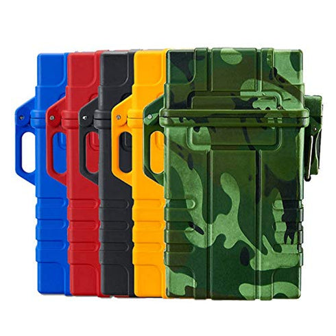 Skywin Waterproof Cigarette Case with Lighter - Airtight Cigarette Dry Box with Rechargeable Lighter - Dry Cigarette Case Protects Cigarettes from...