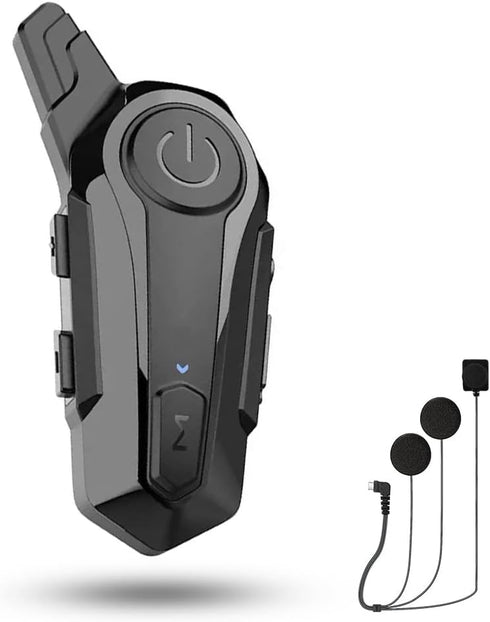 eECO-FLYING Motorcycle Bluetooth Headset,1000m Intercom Motorcycle Helmet Headset with CVC Noise Cancellation IPX6 Waterproof 2 Riders Motorbike I...