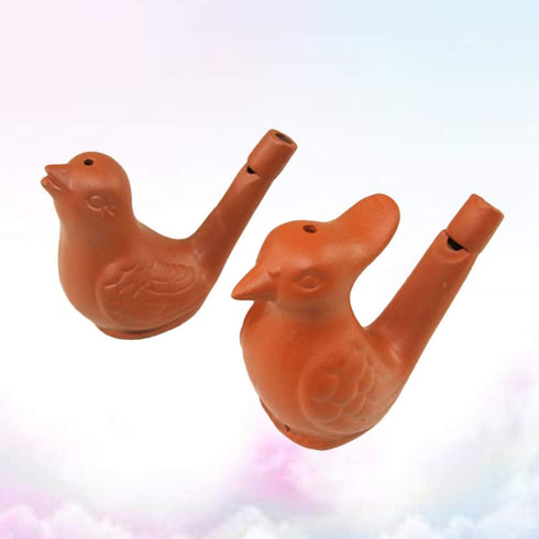 2pcs Water Bird Whistle Funny Bird Whistle Toys Noise Makers Bird Singing Music Toys for Birthday Party Favors Water Warbler Whistle Props Bird To...
