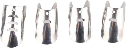 TOPINCN Finger Guard 4PCS Stainless Steel Finger Guard Protector Avoid Hurting for Cutting Slicing...