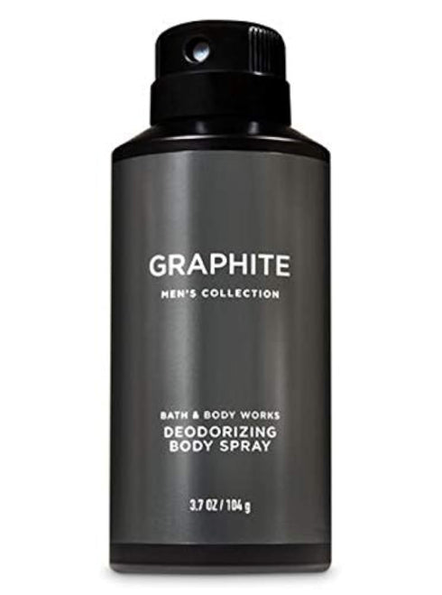 Bath & Body Works Graphite Men's Deodorizing Body Spray, 3.7 Fl Oz...
