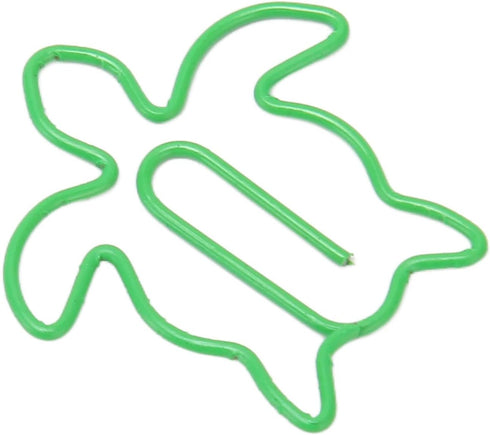 Fancy Paperclips, 100Pcs Small Paper Clips Strong Clamping Widely Used for School (Sea Turtle)...