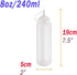 15 PCS 8oz Squeeze Bottles,Plastic Condiment Bottle with Twist On Cap Lids,Squeeze Bottle for Sauces,Ketchup,Barbecue,Syrup,Paint...