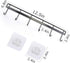 YiZhi Adhesive Wall Hooks Rack Kitchen Rail, Space Saving Utensil Holder No Drilling Wall Mounted Accessory Hanger with 6 Hooks for Kitchen Bathro...