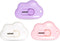 3 Pcs Mini Retractable Utility Knife Cloud Pocket Box Cutters Plastic Letter Opener Slide Open with Keychain Hole for Box Letter Envelope, Cloud S...