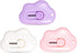 3 Pcs Mini Retractable Utility Knife Cloud Pocket Box Cutters Plastic Letter Opener Slide Open with Keychain Hole for Box Letter Envelope, Cloud S...