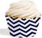 Dress My Cupcake Standard Cupcake Wrappers, Chevron, Navy Blue, Set of 12...