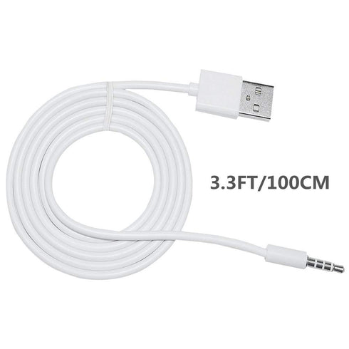 3.5mm Jack to USB Auxiliary Charger Sync Data Transfer Charging Cable Compatible with Beats by Dre Studio Wireless Headphones, Speakers, Tablets, ...