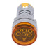 YWBL-WH DC Voltage Display Digital LED Display Voltmeter 6-100V Voltage Meter Monitor Round Lamp Tester Indicator Light Panel...