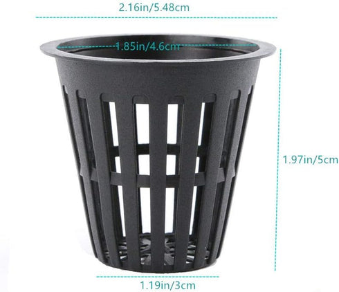 100PCS 2 Inch Garden Slotted Mesh Net Cups, Round Heavy Duty Net Cups Pots for, Hydroponics Slotted Mesh…...