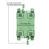 Electrical Outlet Box, Single Gang Old Work Box, 14 Cubic inch Junction Box for Switch or Wall Outlet Installation, Green, Pack of 3...