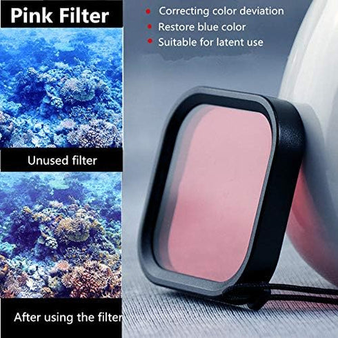 FitStill Waterproof Housing Case for Go Pro Hero 8 Black, Protective 60m Underwater Dive Case Shell with 3 Pack Filters...