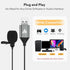 MAONO USB Lavalier Microphone, 192KHZ/24BIT Plug & Play Omnidirectional Lapel Shirt Collar Clip on Mic for PC, Computer, Mac, Laptop, YouTube, Sky...