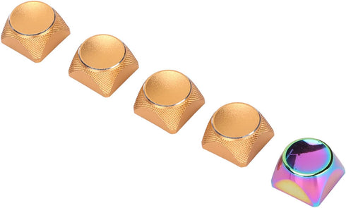 5Pcs XDA Keycaps,XDA Mechanical Keyboard Keycaps with Color Plating Beautiful Textures Decorative,Special Touch Metal XDA Keycaps(Gold)...