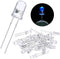 EBOOT 100 Pieces Clear LED Light Emitting Diodes Bulb LED Lamp, 5 mm (Blue)...