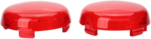 ZYTC Red Harley Turn Signal Lens Covers Lenses Pack of 2...