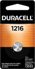 Duracell CR1216 3V Lithium Battery, 1 Count Pack, Lithium Coin Battery for Key Fob, Car Remote, Glucose Monitor, CR Lithium 3 Volt Cell...