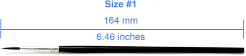 50 Pcs Pack of Synthetic Sable Fine Detail Paint Brushes Set for Miniature, Scale Model, Art Painting in Acrylic, Oil, Watercolor - Pointed Round ...