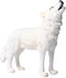 Flormoon Animal Figures Realistic Roaring Wolf Plastic Early Educational Toys Cupcake Topper Party Gift for Kids 3+ Year Old(White)...