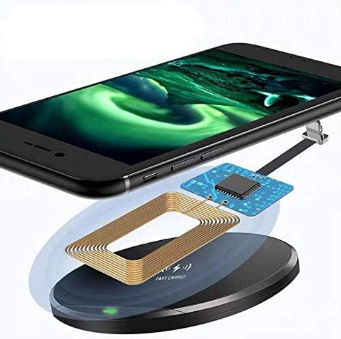 Wireless Charging Receiver Adapter with Fast Smart Microchip Technology for Samsung LG Huawei Sony Motorola Xiaomi Alcatel All Android Device USB ...