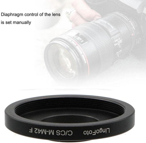Macro Lens Adapter for M42 Screw Mount Lens to C/CS Camera, M42*0.75mm...