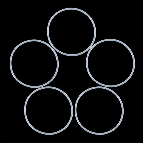 X AUTOHAUX Silicone O-Rings, 48.6mm OD 45mm ID 1.8mm Width VMQ Seal Gasket for Compressor Valves Pipe Repair, White, Pack of 20...
