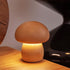 LED Creative Mushroom Table Lamp, Wood Desk Lamp, Bedroom Bedside Night Light, Dimmable Led Lighting, Creative Home Decor Table Lamp, Unique House...