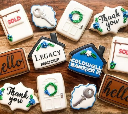 House & Antique Key Realtor Cookie Cutter 2 Piece Set from The Cookie Cutter Shop – Tin Plated Steel - Made in the USA...