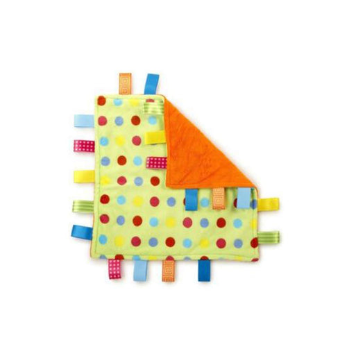 Baby Tag Soft Touch Plush Colourful Comfortable Tag Blanket, Security Blanket Gift for Baby, Toddler, Child...