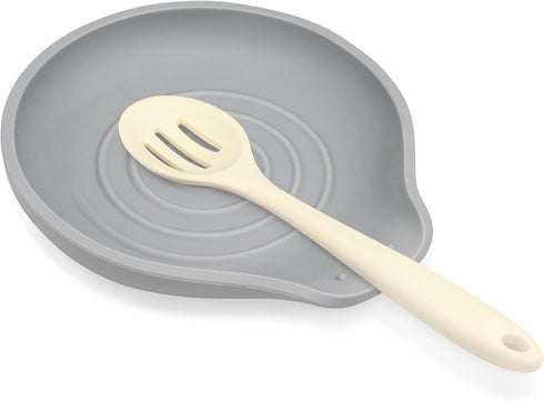 Silicone Spoon Rest for Stove Top - BPA-Free, Heat-Resistant Spoon Holder - Spoon Rest for Kitchen Counter - Large Cooking Utensil Rest for Spoons...