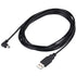 3M USB A to Mini B USB Cable 90 Degree Data Sync Charge Cord with 5 pcs Wiring Clips for Nextbase Dash Cam Car GPS Navigator DVR Digital Camera (R...