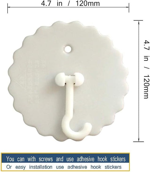 Ceiling Mosquito Net Hooks - Super Glue Dome & Bed Canopy Hooks for Home, Easy to Install (2set)...
