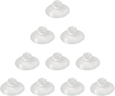 20mm 10 Pieces Mini Suction Cups Clear Without Hooks Without Holes, PVC Plastic Sucker Pads for Festival Decoration Wall Glass Home Car...