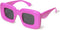 VANLINKER Cute Square Inflated Sunglasses for Women Men Trendy Chunky Glasses Retro Thick Frame Funny Mask Shades VL9733...