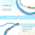 Boho Anklet Layered Beaded Anklet Bracelets Rope Ankle Chain Summer Beach Foot Jewelry for Women (Blue)...